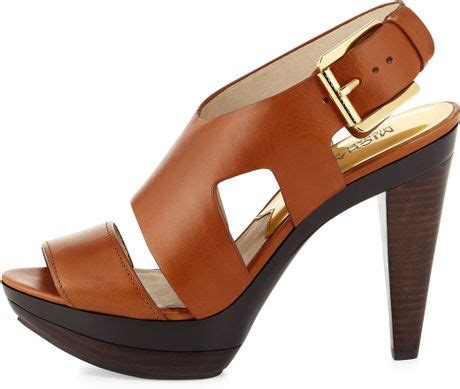 michael kors carla sandal luggage|Michael kors carla platform sandal + FREE SHIPPING.